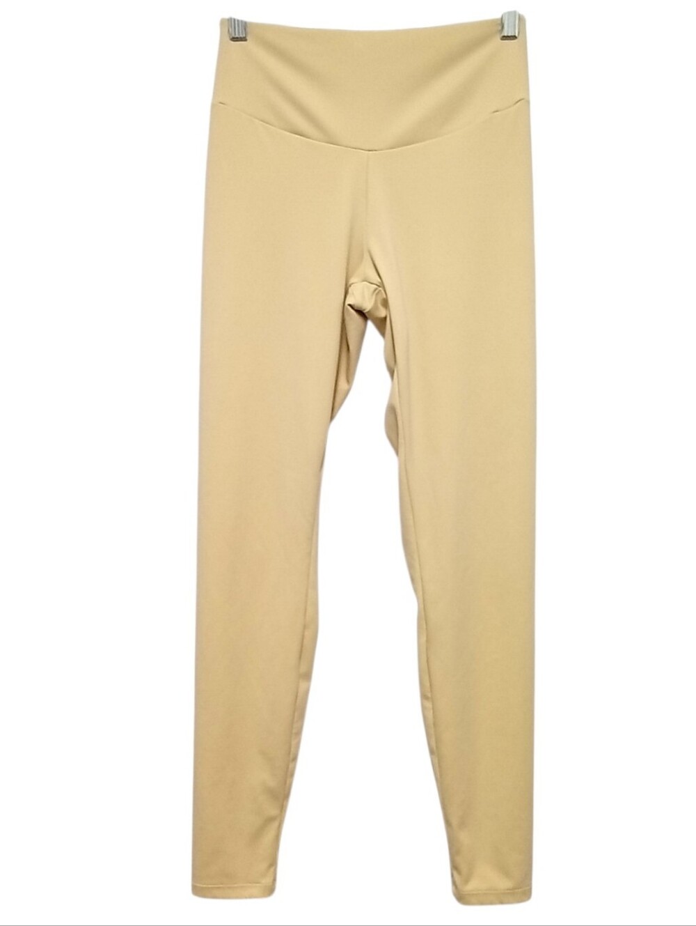 Oysho Evermore High Rise Ankle Leggings Medium Pale Beige Melange Activewear
